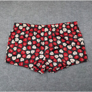 Joe Boxer Silk Boxers Sleep Shorts Mens XL Candy Hearts Valentines Novelty Light